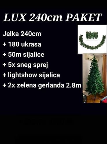 novogodisnji ukrasi prodaja: Jelka, bоја - Zelena, Novo — 1