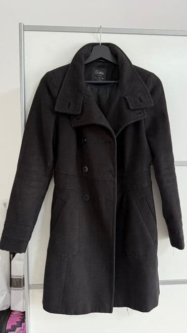crna kozna jakna sa zlatnim detaljima: Zara, XS, S (EU 36), M, Jednobojni, Sa postavom — 2