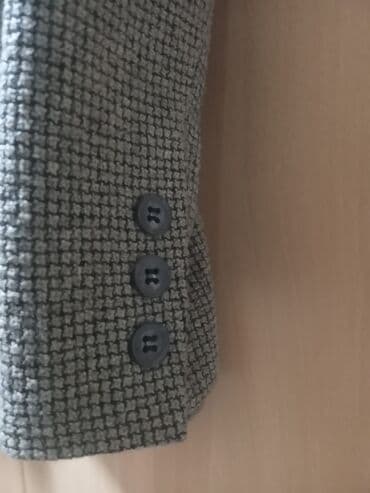 tech fleece 1:1: Suit jacket, XL (EU 54), color - Grey, Wool — 6