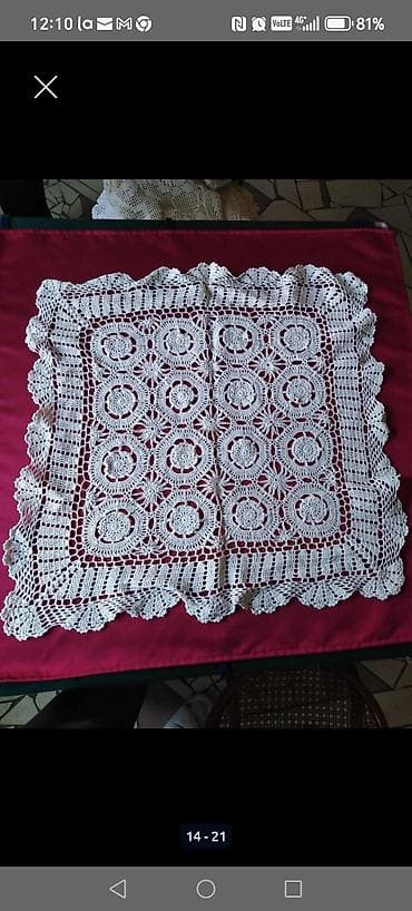 blind ram za slike: Ručno heklani miljei – različitih oblika i dezena - Materijal — 3