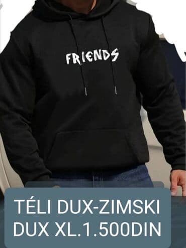 nike m: Sweatshirt, 2XL (EU 56), L (EU 52), XL (EU 54), color - Black, With a hood — 1