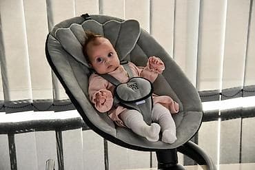 njihalica za bebe do 18kg: Električna ljuljaška za bebe Clarissa – Beige (MONI) Šifra — 10