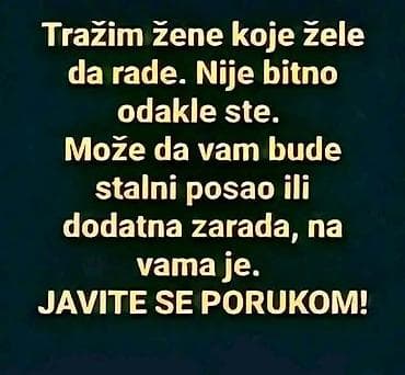 posao konobarice: Ponuda rada za žene – moguć stalni posao ili dodatna zarada. Nije — 1