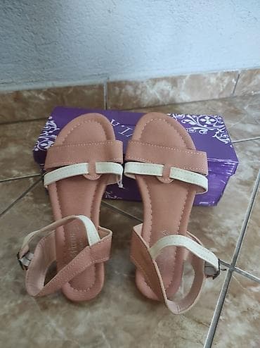 kožna suknja: Nive Puder roze sandale 37,d.u.g.23,5cm — 7