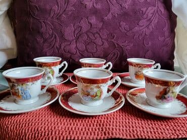 Antikviteti: Servis za kafu,nov,Fena porcelan nemacki 70te. Servis za 6 osoba — 7