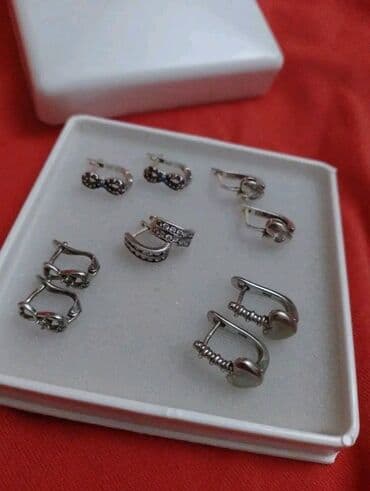new yorker kompleti: Set: Earrings, Ring, Material: Silver — 4