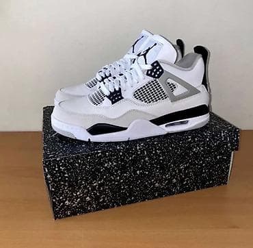 patike a klasa: Patike Air Jordan 4 – “White/Black/Grey” Original - Model: Air — 1