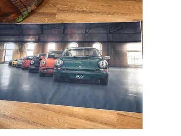 Tuning oprema: Poster štampan na platnu - PORSCHE Poster štampan na platnu veličine — 6
