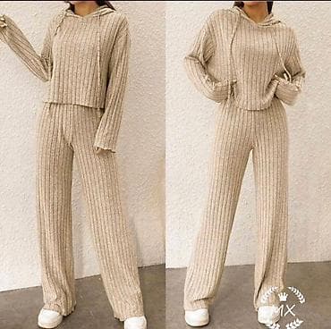 pink kombinezon: Akcija 🔥 kompleti 1999 rsd || 4 boje: siva,mint,bež,roze /one size — 1