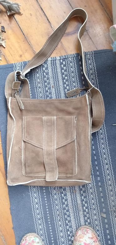 donna torbe novi sad: Torba preko ramena – brušena koža/velur, bež/svetlosmeđa - Materijal — 1