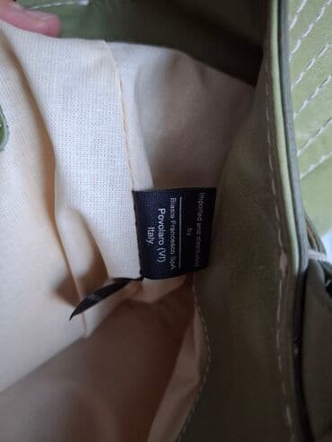 maslinasta torba: Torba za rame, Materijal: Koža — 3