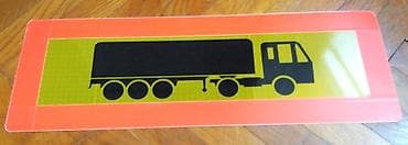 Reflektujuća tabla kamion prikolica Nekorišćeno! Stajala u ormanu