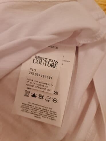 colmar majice: Versace Jeans, S (EU 36), Cotton, color - White — 5