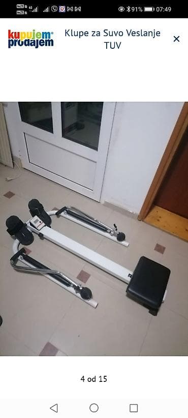 sat na navijanje: Klupe za suvo veslanje TUV - Sprava za veslanje (rowing machine) sa — 2
