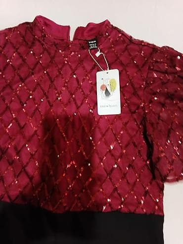Haljine: SHEIN Modely elegantni kombinezon - Gornji deo: bordo/crveni til sa — 1