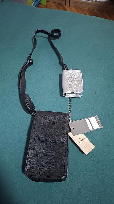 Kožna crossbody torbica sa dodatkom – CHARM London - Materijal