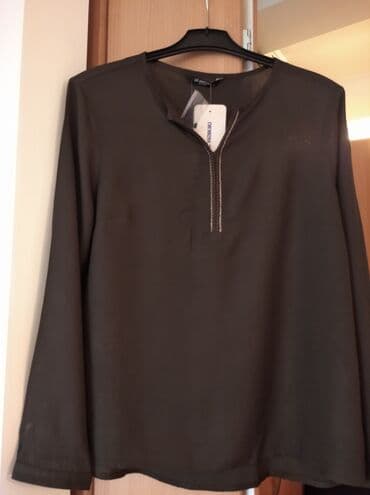 waikiki tunike i bluze: Lc Waikiki, L, Viskoza, Jednobojni, bоја - Crna — 3