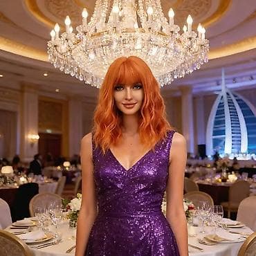 piling za telo: Ova narandžasta, talasasta perika srednje dužine, sa šiškama, nudi — 8