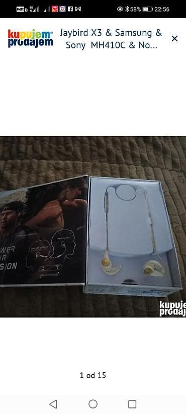 price sa zvucnikom: Jaybird X3 bežične sportske slušalice sa kompletnom originalnom — 1