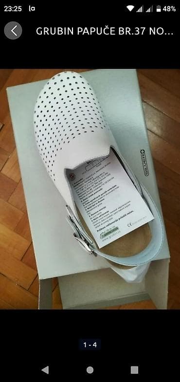 Papuče 41, bоја - Bela