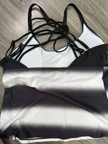 crop top c a: XL (EU 42), Stripes, color - Multicolored — 2