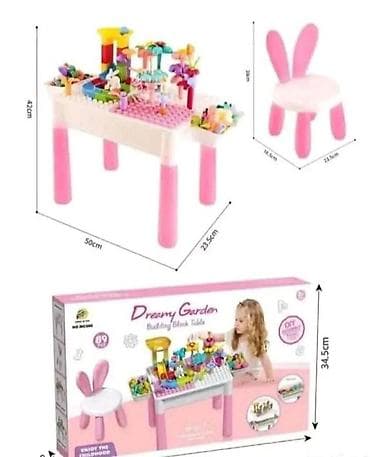 kaputi krzno: Multifunkcionalni sto sa kockama roze. Ovaj multifunkcionalni sto sa — 1