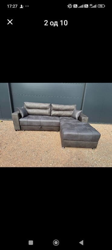 trosed na razvlacenje sa dusekom: Ugaona garnitura – moderni L oblik - Prostrana ugaona sofa sa dubokim — 11