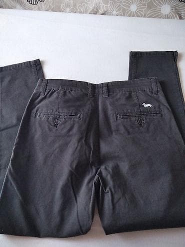 muške svečane pantalone: Muške chino pantalone Heritage & Baldwin - Boja: tamno siva - — 6
