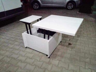 ikea klub stočić: Transformer sto Sto 2 u 1 80*80 / 160*80 U svim bojama univera Klasik — 11