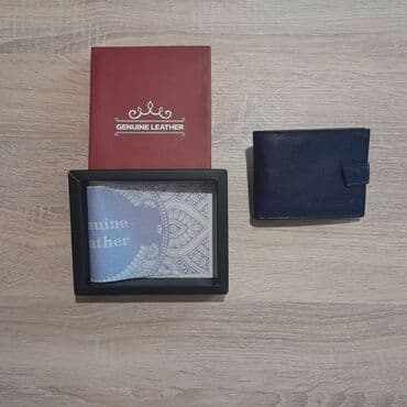 Men's wallet, Material: Leather
