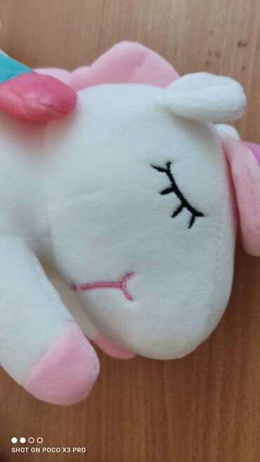 Dečija odeća: Unicorn-jednorog plišani beli,rozi,zeleni i žuti Na jednoj slici sam — 7