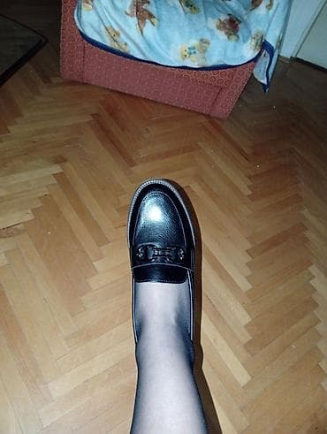 belmondo cipele: Ženske kožne mokasine – crne - Klasičan model mokasina sa elegantnom — 4