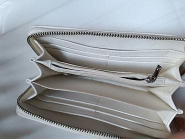 pantalone bele: RASPRODAJA!!Ženski novčanik Stradivarius, beli sa šarenim cvetnim — 3