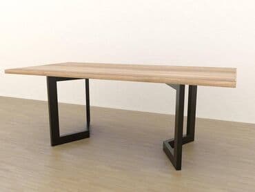 tabure sa prostorom za odlaganje: Noge za sto 003 Dimenzija 70x72cm Materijal : Metalna cev 60x20 — 2