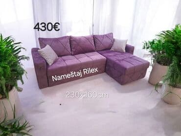 Ugaona garnitura – Nameštaj Rilex - Dimenzije: 230 x 160 cm - Cena — 5