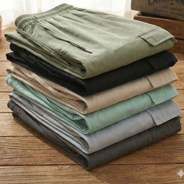 Kompleti, Kombinezoni: 🔥Široke cargo pantalone sa džepovima 🔥 Cena za 2kom 1999 din S M L XL — 2