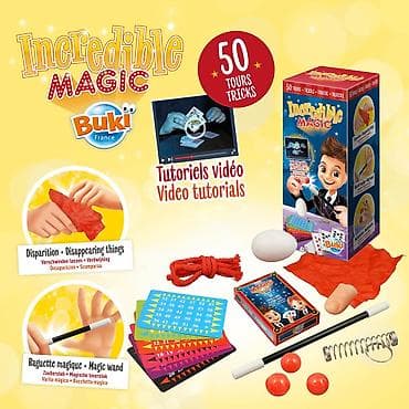 Kreativne i edukativne igračke: Magična kutija Buki Incredible Magic – set sa 50 trikova za male — 1