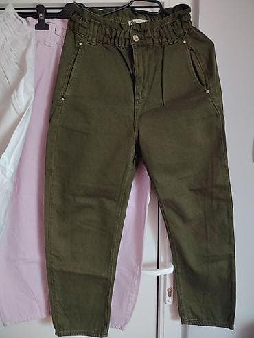 zenski komplet sa pantalonama: Zara ženske farmerice vel. 36 (S) slabo nošene, iz mog ormana. Udobne — 3