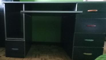 Stilski nameštaj: Radni sto(82) +2 visoka ormara(32/32) – set za sobu/radni kutak — 4