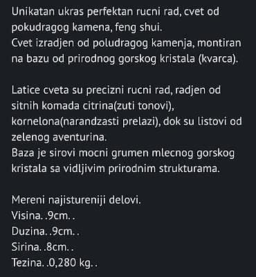 ko kupuje goblene: Unikatan vintaz cvet od poludragog kamenja,rucni rad. Sve o cvetu na — 2