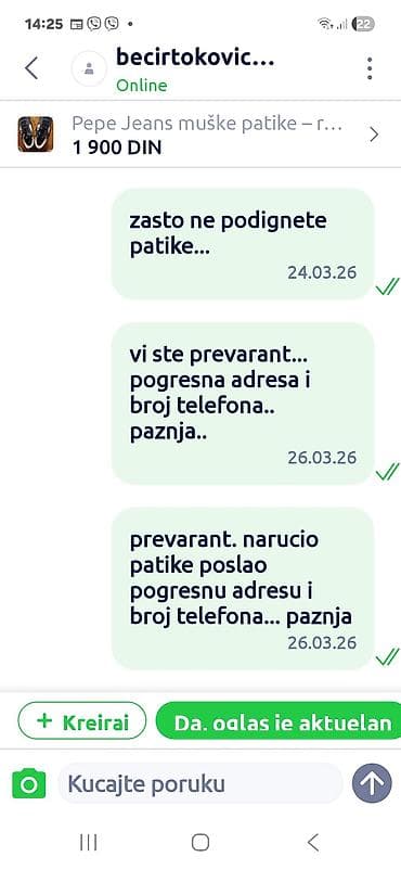 sport wision: Prevarant becir tokovic narucio patike dao pogresan broj i adresu — 1