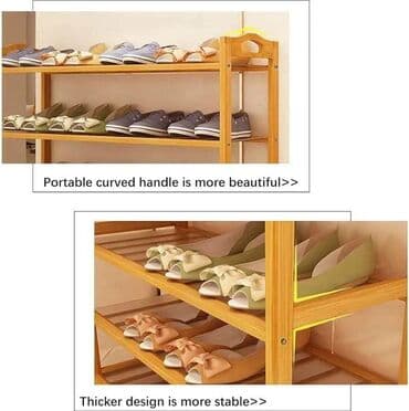 simpo regali za dnevni boravak: 💜CIPELARNIK 3000 din Četvoroslojna bambusova polica za cipele – — 1