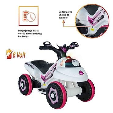 vozila za decu: Motor Ant 6V – beli (šifra proizvoda: 30) Električni dečiji — 6