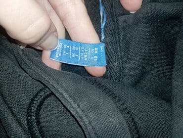 Trousers: Sweatshirt, S, Adidas, color - Black, With a hood — 4