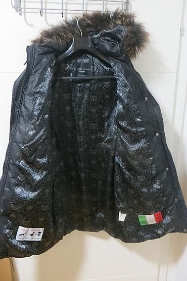 oversize kaputi: Philipp Plein, L, Jednobojni, Sa postavom, Perje — 5