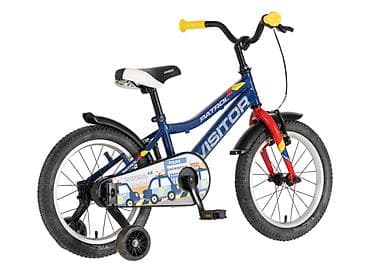 satori za svadbe: Bicikl kids Visitor Patrol 16" 9" V-brake + kontra, plavi perla — 2