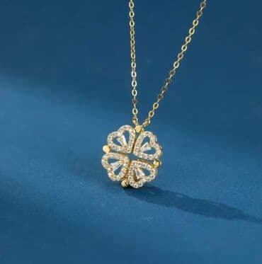 ogrlica sa detelinom: Ogrlica na magnet koja se rasklapa Moze da se nosi kao detelina sa 4 — 6