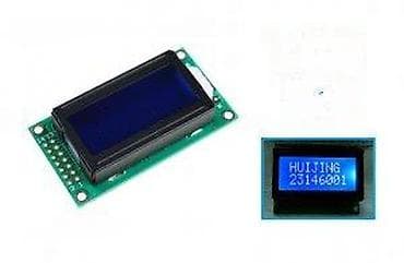 drzaci za kablove: LCD karakter displej 2x8 - Tip: LCD karakter modul, 2 reda x 8 — 6