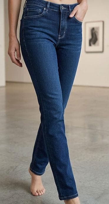 Women's Pants, Jeans, Shorts: Ženske farmerke – klasičan kroj sa blagim sužavanjem nogavica - Boja — 1