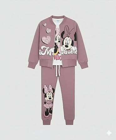 pantalone za kisu: Dečiji komplet – 3 dela sa likom Minnie - Sastav: mekani pamučni — 5